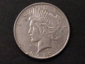 1922 Peace Silver Dollar...