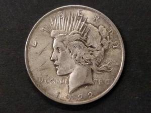 1922 Peace Silver Dollar...