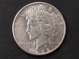 1922 S Peace Silver Dollar...