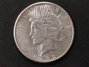 1922 S Peace Silver Dollar...
