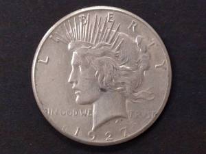 1927 Peace Silver Dollar...