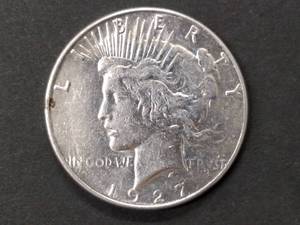 1927 S Peace Silver Dollar...