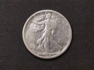 1918 S Walking Liberty Silver Half ...