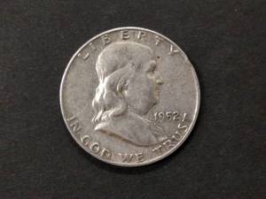 1952 D Franklin Silver Half Dollar...