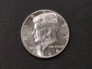 1964 D Kennedy Silver Half Dollar...
