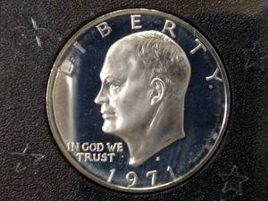 1971 S Proof Eisenhower .40 Silver ...