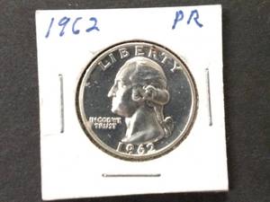1962 Proof Washington Silver Quarte...