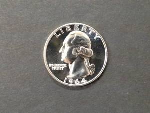 1964 Proof Washington Silver Quarte...