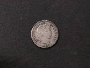 1908 D Barber Silver Dime...