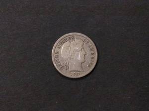 1911 D Barber Silver Dime...