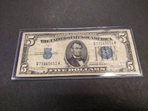 1934 D Five Dollar Silver Certifica...