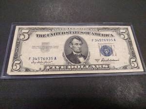 1953 A Five Dollar Silver Certifica...