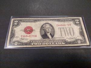 1928 D Two Dollar Red Seal United S...