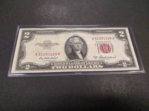 1953 A Two Dollar Red Seal United S...