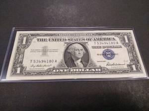 1957 One Dollar Silver Certificate ...