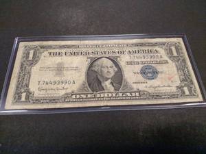 1957 B One Dollar Silver Certificat...