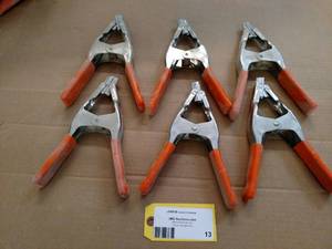 lot 13 image: (6) Pinch Clamps...