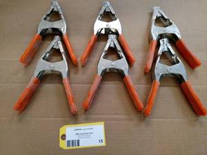 lot 15 image: (6) Pinch Clamps...