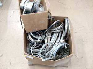 lot 176 image: Asstd Duct Clamps, Fittings, & Val...