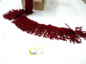lot 228 image: Approx. 16 Yards Maroon Fringe...