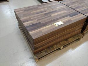 lot 42 image: (6) Black Walnut Butcher Block Oil ...