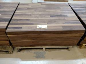 lot 43 image: (6) Black Walnut Butcher Block Oil ...