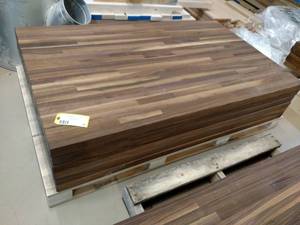 lot 48 image: (6) Black Walnut Butcher Block Oil ...