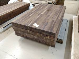 lot 51 image: (5) Black Walnut Butcher Block Oil ...