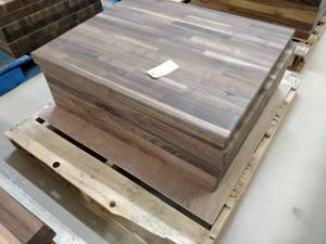 lot 54 image: (6) Black Walnut Butcher Block Oil ...
