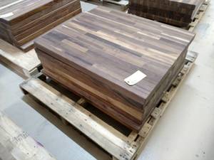 lot 55 image: (6) Black Walnut Butcher Block Oil ...