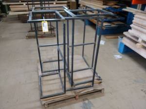 lot 138 image: (3) 48 Steel Bench Frames ...