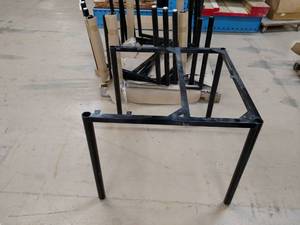 lot 140 image: (7) Steel Table Bases, 33 x 33.5 ...