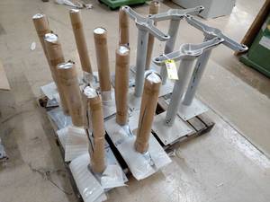 lot 143 image: (14) Table Pedestals with (4) Bases...