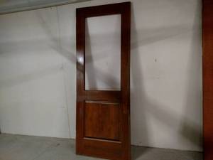 lot 163 image: Vintage Panel Door, 36x95.5, Missin...