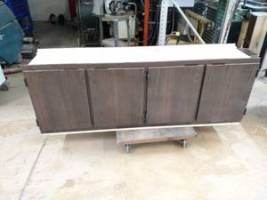 lot 257 image: 4 Door Cabinet, 72.5x18x26, with Ke...