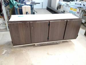 lot 258 image: 4 Door Cabinet, 72.5x18x26, with Ke...