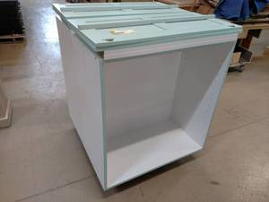 lot 266 image: (2) 2 Door Cabinets, 34.5x19x36...