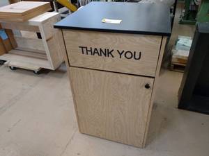 lot 269 image: Trash Receptacle Cabinet, 27.5x27.5...