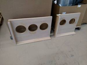 lot 281 image: (2) Asstd Trash Receptacle Tops, 4...