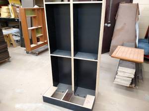lot 283 image: 4 Door Cabinet, 34.5x11x72.5 with Toe...