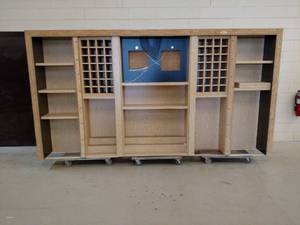 lot 303 image: Bar Back, 144x15x75.5...