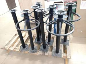 lot 307 image: (8) Pub Table Pedestals, 39, Bolt ...