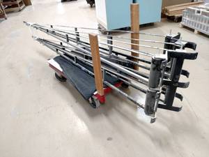 lot 308 image: 4 Arm Jibs, 8 Square Post Mount, A...