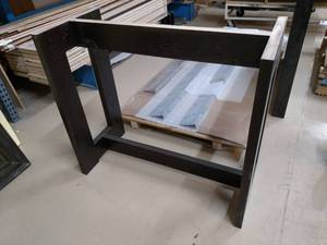 lot 316 image: Red Oak Table Base 46.5x21x41...
