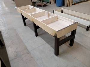 lot 326 image: Waiting Bench, 88x21x24...