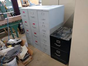 lot 377 image: (4) Asstd File Cabinets...