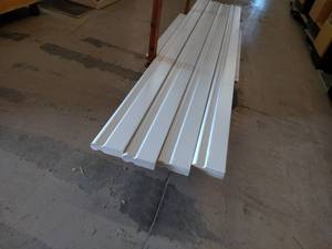 lot 378 image: (4) Painted Wood Handrail Sections,...