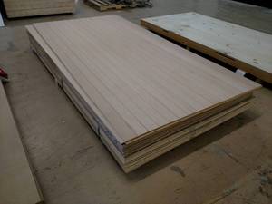 lot 395 image: Approx. (45) 4x8x14 Red Oak Carb...