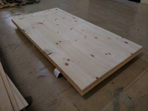 lot 396 image: (4) 4x8x34 Pine MDF...