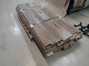lot 424 image: Approx. (168) Finished Rustic Oak T...